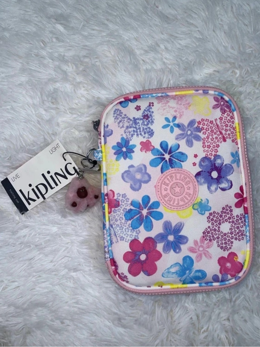 Kipling 100 pens case flower stamp brand new